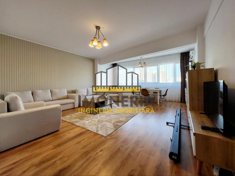 Doua camere+parcare 200 m metrou M. Bravu, 0% comision, 550 m parc, 33 mpu living.
