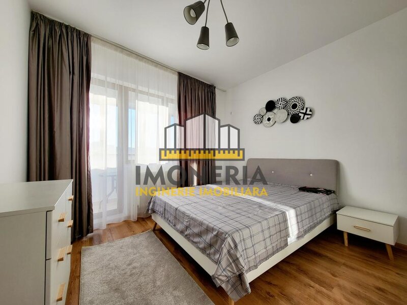 Doua camere+parcare 200 m metrou M. Bravu, 0% comision, 550 m parc, 33 mpu living.